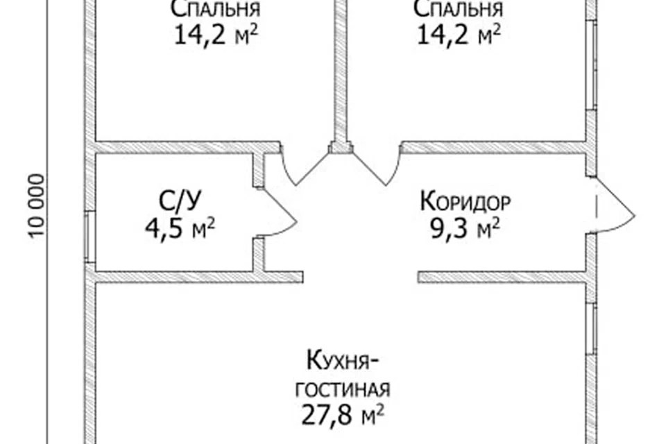 Брусовой дом 8х10