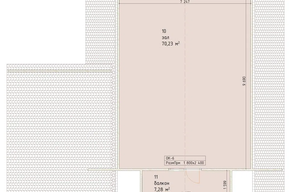 Планировка проекта дома «ДОМ ПБ 10/10 ТШ» — 194.8 м² — лист 2