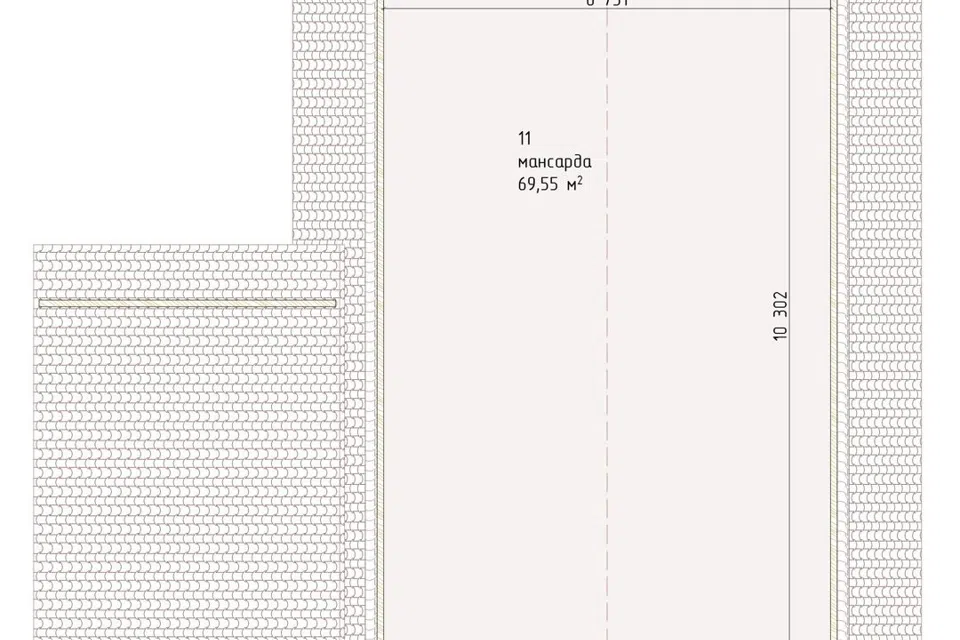 Планировка проекта дома «ДОМ ПБ+Гараж» — 206.84 м² — лист 2