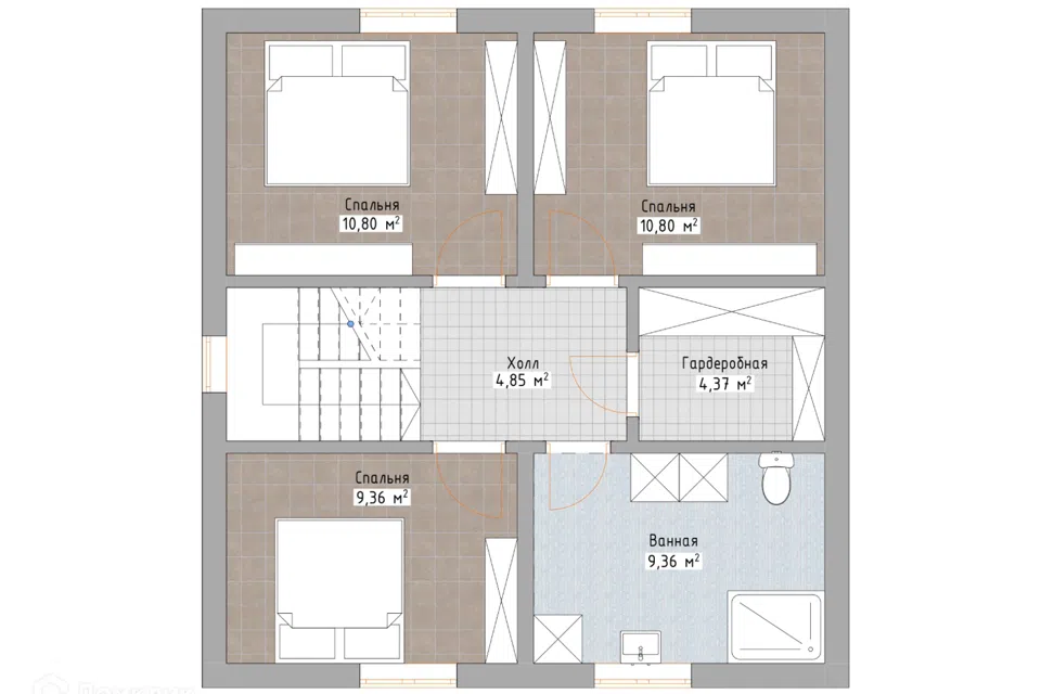 Планировка проекта дома «Култук с гаражом» — 173 м² — лист 2
