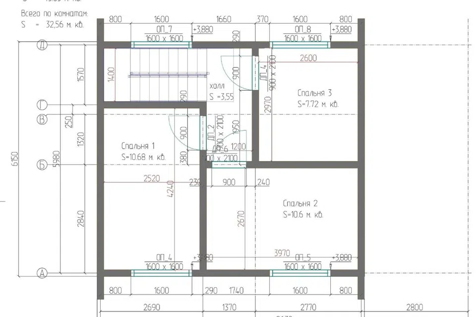 Планировка проекта дома «Ново-Марково 86» — 84 м² — лист 2