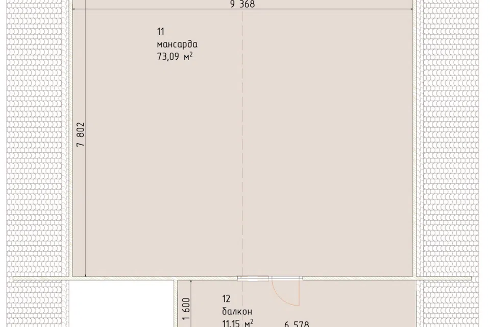Планировка проекта дома «Уютный Д-8» — 195.5 м² — лист 2