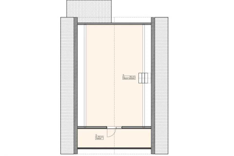 Планировка проекта дома «Загородный дом_газобетон-187» — 187.3 м² — лист 2