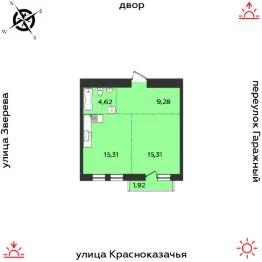 ЖК «ГЕО» — планировка квартиры