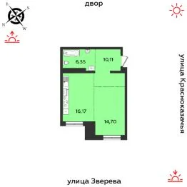 ЖК «ГЕО» — планировка квартиры