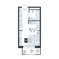 ЖК «М2 Residence» — планировка квартиры