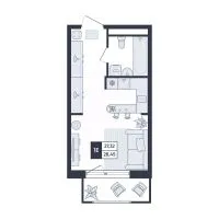 ЖК «М2 Residence» — планировка квартиры