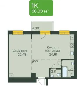 ЖК «Семья» — планировка квартиры
