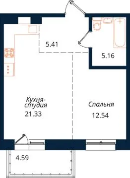 ЖК «Сибиряков» — планировка квартиры