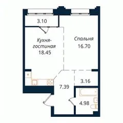 ЖК «Сибиряков» — планировка квартиры