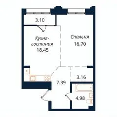 ЖК «Сибиряков» — планировка квартиры